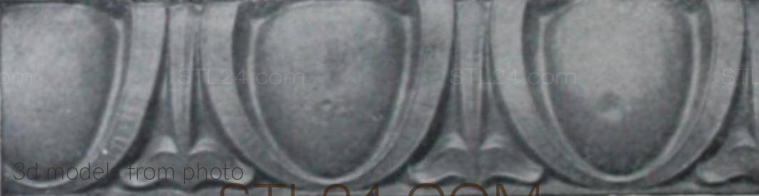 Бордюры (MOULDING_0717 -  | 3D model 3DSMAX / OBJ / STL) 3D модель для ЧПУ станка
